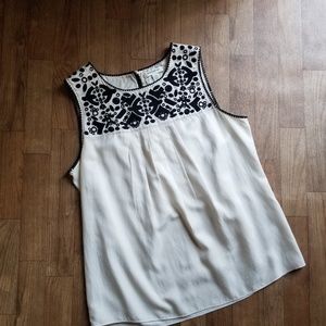 Banana Republic embroidered tank